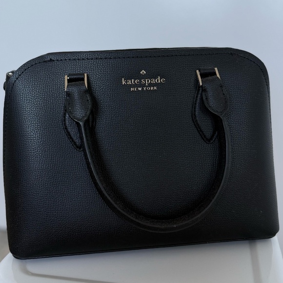 Kate Spade Darcy Redefined Grain Leather Small Satchel (Black) - Picture 5 of 5